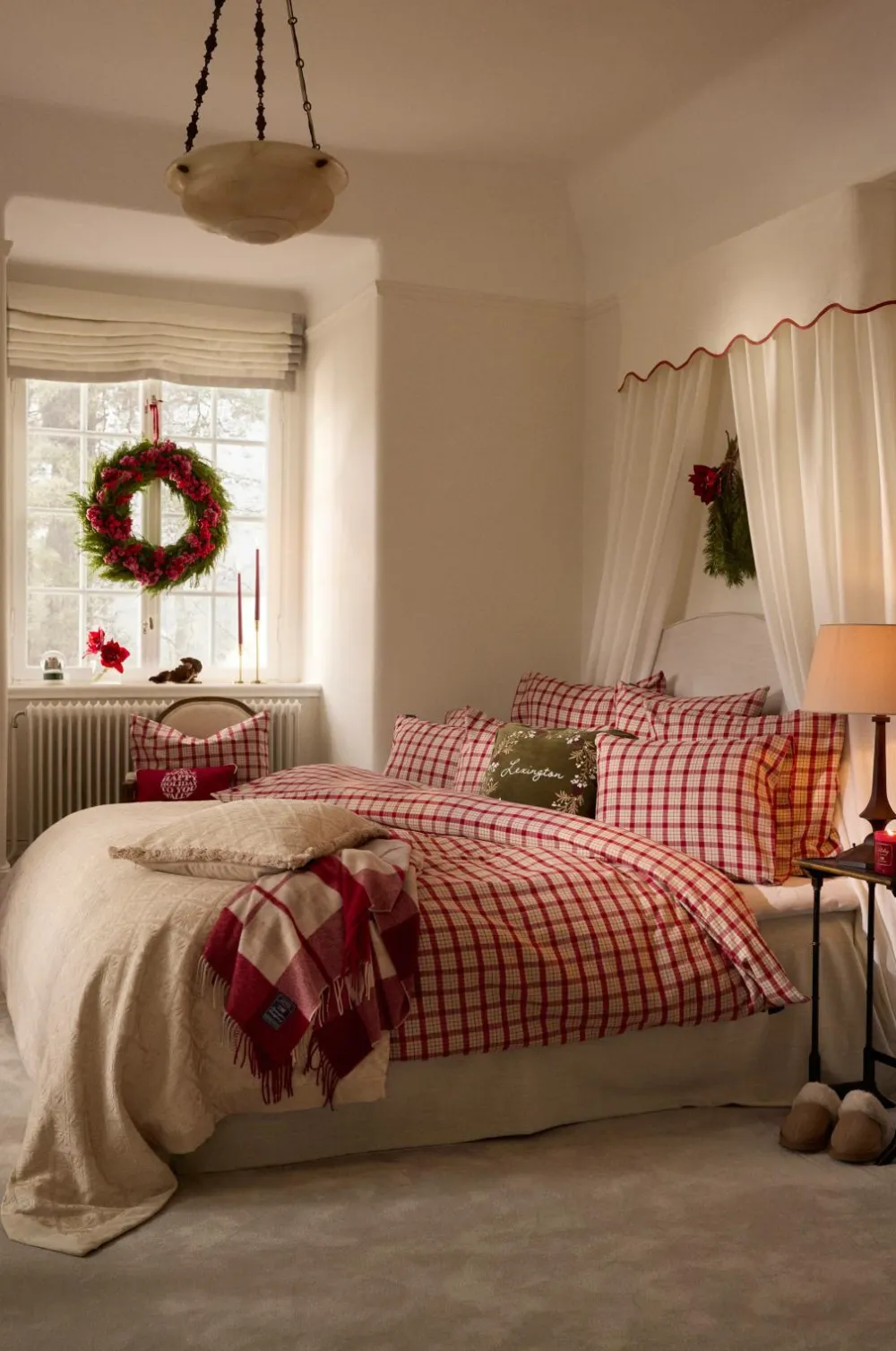 Lexington Sengetæpper-Sengetæppe Jacquard Viskose/bomuld