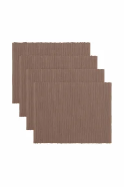 Linum Bordtekstiler-Dækkeserviet Uni 4-pak