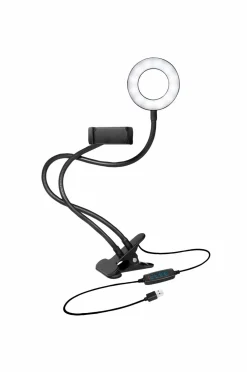 LogiLink Mobiltelefoner, Tablets & Tilbehør-Ring Light for Smartphone