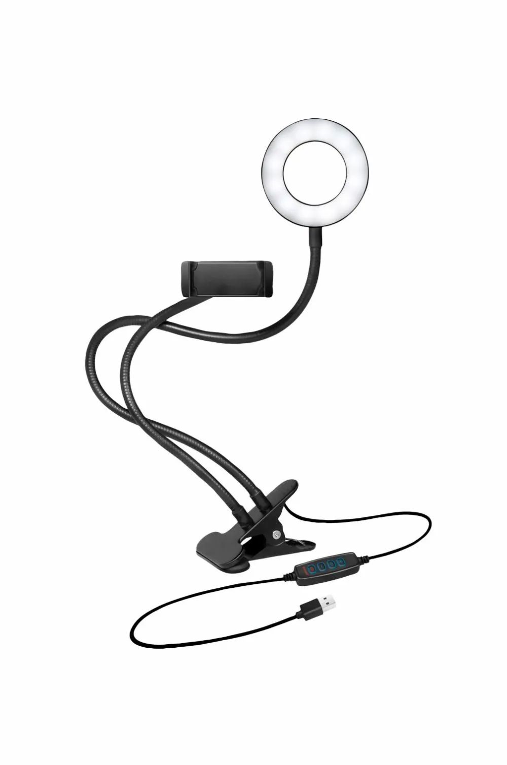 LogiLink Mobiltelefoner, Tablets & Tilbehør-Ring Light for Smartphone