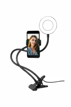 LogiLink Mobiltelefoner, Tablets & Tilbehør-Ring Light for Smartphone
