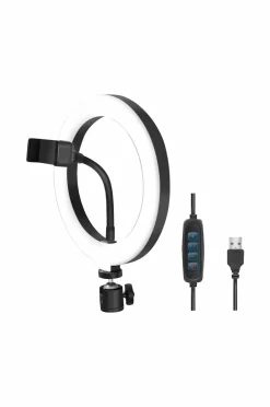 LogiLink Mobiltelefoner, Tablets & Tilbehør-Ring Light for Smartphone