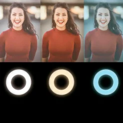 LogiLink Mobiltelefoner, Tablets & Tilbehør-Ring Light for Smartphone