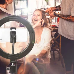 LogiLink Mobiltelefoner, Tablets & Tilbehør-Ring Light for Smartphone