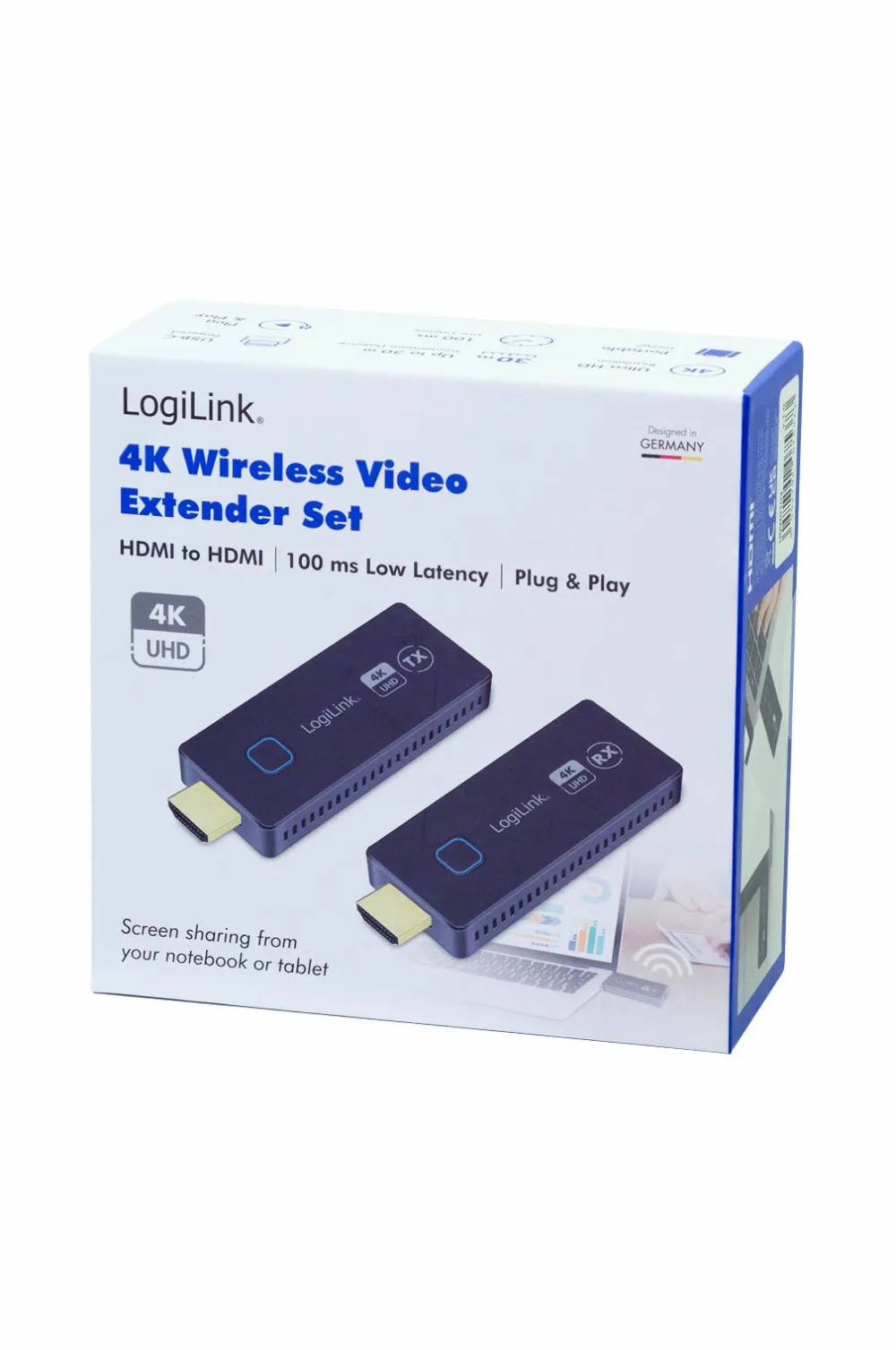 LogiLink Computertilbehør-Trådløs transmission HDMI til HDMI 4k 60hz