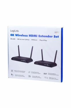 LogiLink Computertilbehør-Trådløs transmission HDMI KVM 4k 60hz