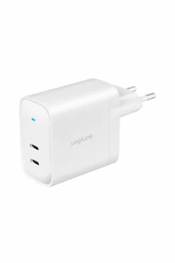 LogiLink Mobiltelefoner, Tablets & Tilbehør-USB-oplader 2 x USB-C PD 40W