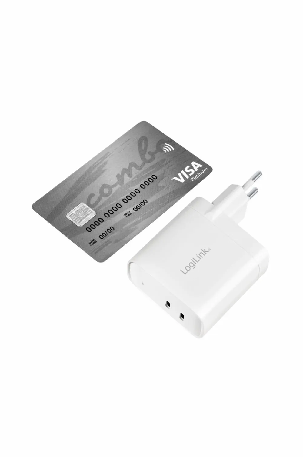 LogiLink Mobiltelefoner, Tablets & Tilbehør-USB-oplader 2 x USB-C PD 40W