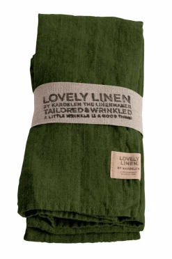 Lovely Linen Bordtekstiler-Serviet Lovely i vasket hør, 4-pak