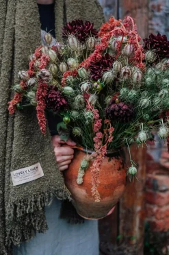 Lovely Linen Tæpper & Plaider-Tæppe Curly i bouclé
