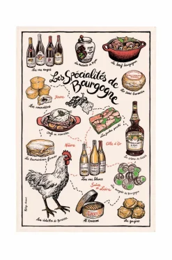 Maison Vivaraise Køkkentekstiler-Køkkenhåndklæde Specialites De Bourgogne 48 X 72