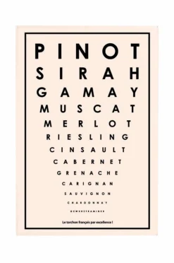 Maison Vivaraise Køkkentekstiler-Køkkenhåndklæde Grape Varieties 48 X 72