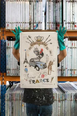 Maison Vivaraise Køkkentekstiler-Køkkenhåndklæde France Panorama 48 X 72