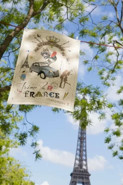 Maison Vivaraise Køkkentekstiler-Køkkenhåndklæde France Panorama 48 X 72