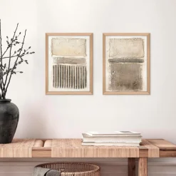 Malerifabrikken Posters & Billeder-Art Structure 1 / 50x70 Cm / Egetræsramme