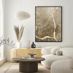 Malerifabrikken Posters & Billeder-Design Painting / Vibranium / 90x120 Cm / Sort ramme