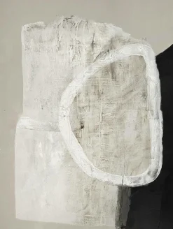 Malerifabrikken Posters & Billeder-Design Painting / White Stone / 90x120 Cm / Sort ramme