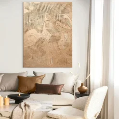 Malerifabrikken Posters & Billeder-Design Maleri / Metallic Brown / 90x120 Cm