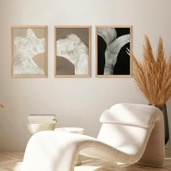 Malerifabrikken Posters & Billeder-Raw Shape 1 / 50x70 Cm / Egetræsramme