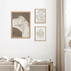 Malerifabrikken Posters & Billeder-Raw Shape 1 / 50x70 Cm / Egetræsramme