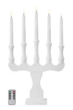 Markslöjd Julebelysning-Lysestage Rydboholm 5L Batteridrevet