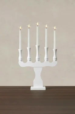 Markslöjd Julebelysning-Lysestage Rydboholm 5L Batteridrevet