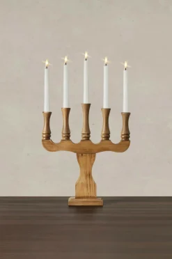 Markslöjd Julebelysning-Lysestage Rydboholm 5L Batteridrevet