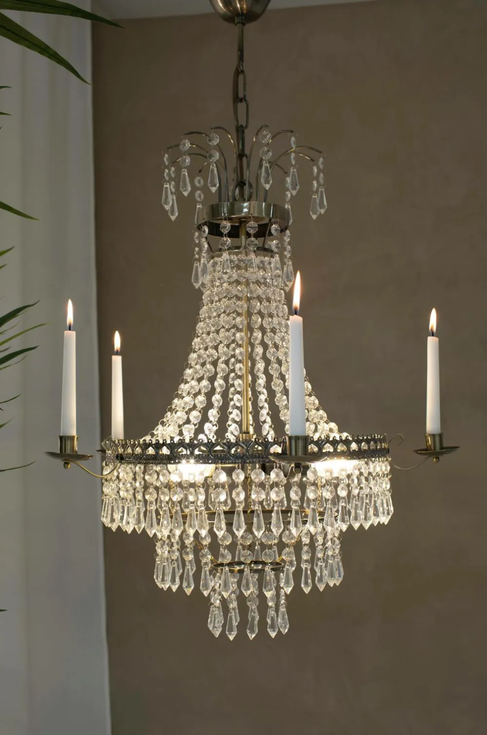 Markslöjd Krystallysekroner-MARIELUND Lysekrone 3L /MC