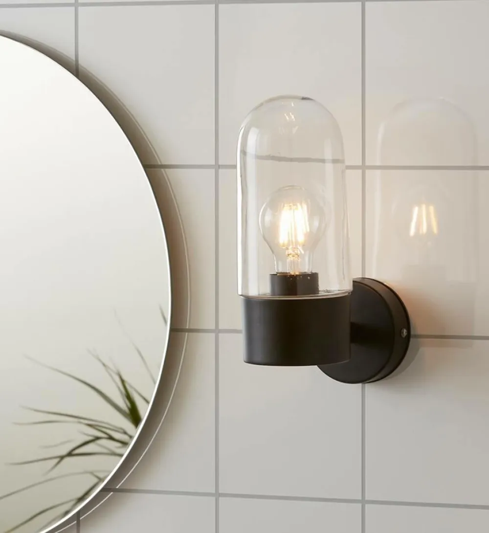 Markslöjd Badeværelsesbelysning-Væglampe ZEN, sort metal