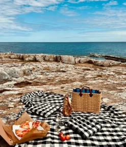 Midnatt Sengetæpper-Sengetæppe Gingham