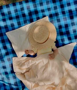 Midnatt Sengetæpper-Sengetæppe Gingham