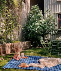 Midnatt Sengetæpper-Sengetæppe Gingham