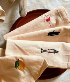 Midnatt Bordtekstiler-Serviet sæt Déjeuner