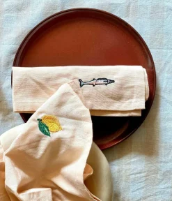 Midnatt Bordtekstiler-Serviet sæt Déjeuner