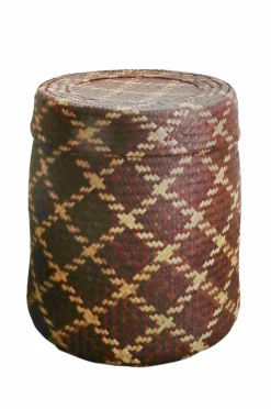 Mimou Badeværelsestilbehør|Kurve-Bliss Check Kurv med låg L