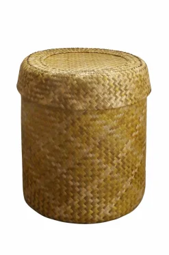 Mimou Badeværelsestilbehør|Kurve-Bliss Check Kurv med låg L