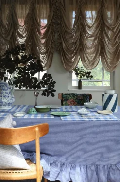 Mimou Bordtekstiler-Dug med flæse Stripe