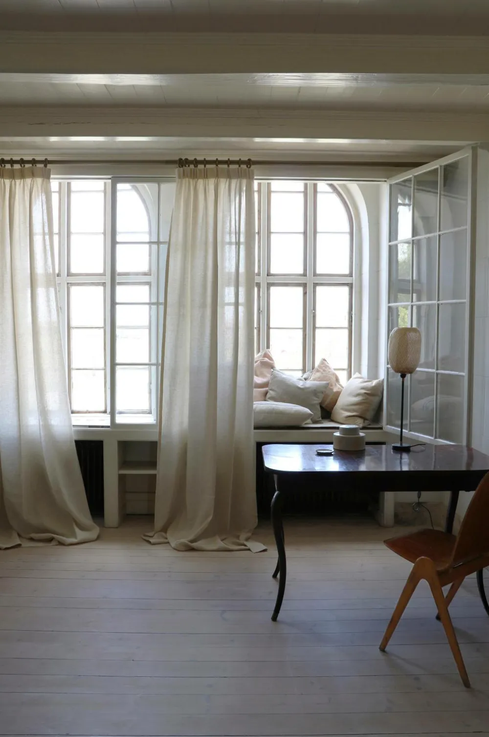 Mimou Hørgardiner-Gardin Crisp hørlærred