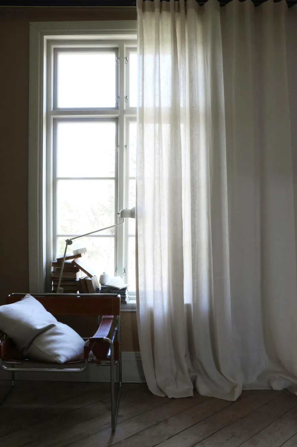 Mimou Hørgardiner-Gardin Field hørlærred, bred