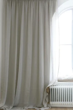 Mimou Hørgardiner-Gardin Kelly, hørlærred, dobbelt bredde