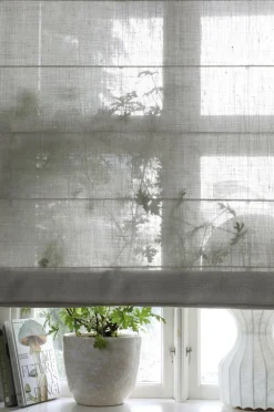 Mimou Foldegardiner-Liftgardin Ellie halvlærred 220 cm høj