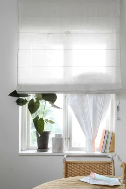 Mimou Foldegardiner-Liftgardin Ellie halvlærred 220 cm høj