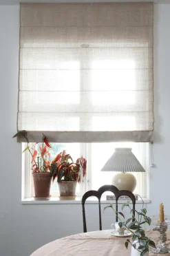 Mimou Foldegardiner-Liftgardin Ellie halvlærred 220 cm høj