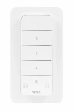Nexa Tv, Lyd & Det Smarte Hjem-Myct-2107 Fjernbetjening med magnetisk nøgle 4-kanals 433 Mhz