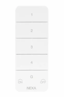 Nexa Tv, Lyd & Det Smarte Hjem-Myct-2107 Fjernbetjening med magnetisk nøgle 4-kanals 433 Mhz