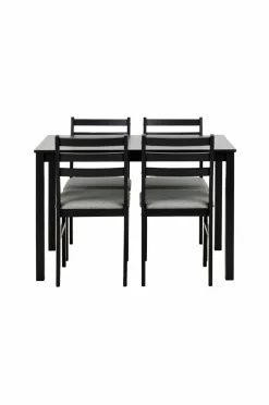 NORDFORM Spisegrupper-Alicante rektangulært spisebordssæt med bord og 4 stole, 110x70x74,5 cm