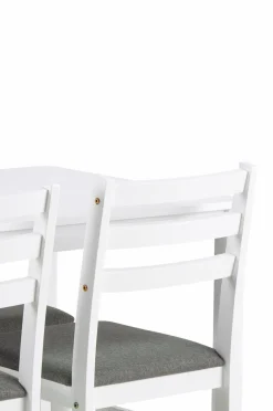 NORDFORM Spisegrupper-Alicante rektangulært spisebordssæt med bord og 4 stole, 110x70x74,5 cm