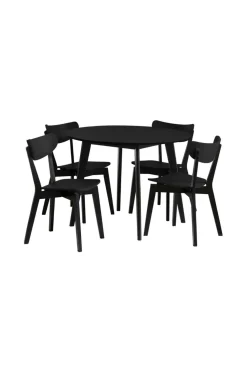 NORDFORM Spisegrupper-Roxby spisebordssæt med bord og 4 stole, 105x105x76 cm