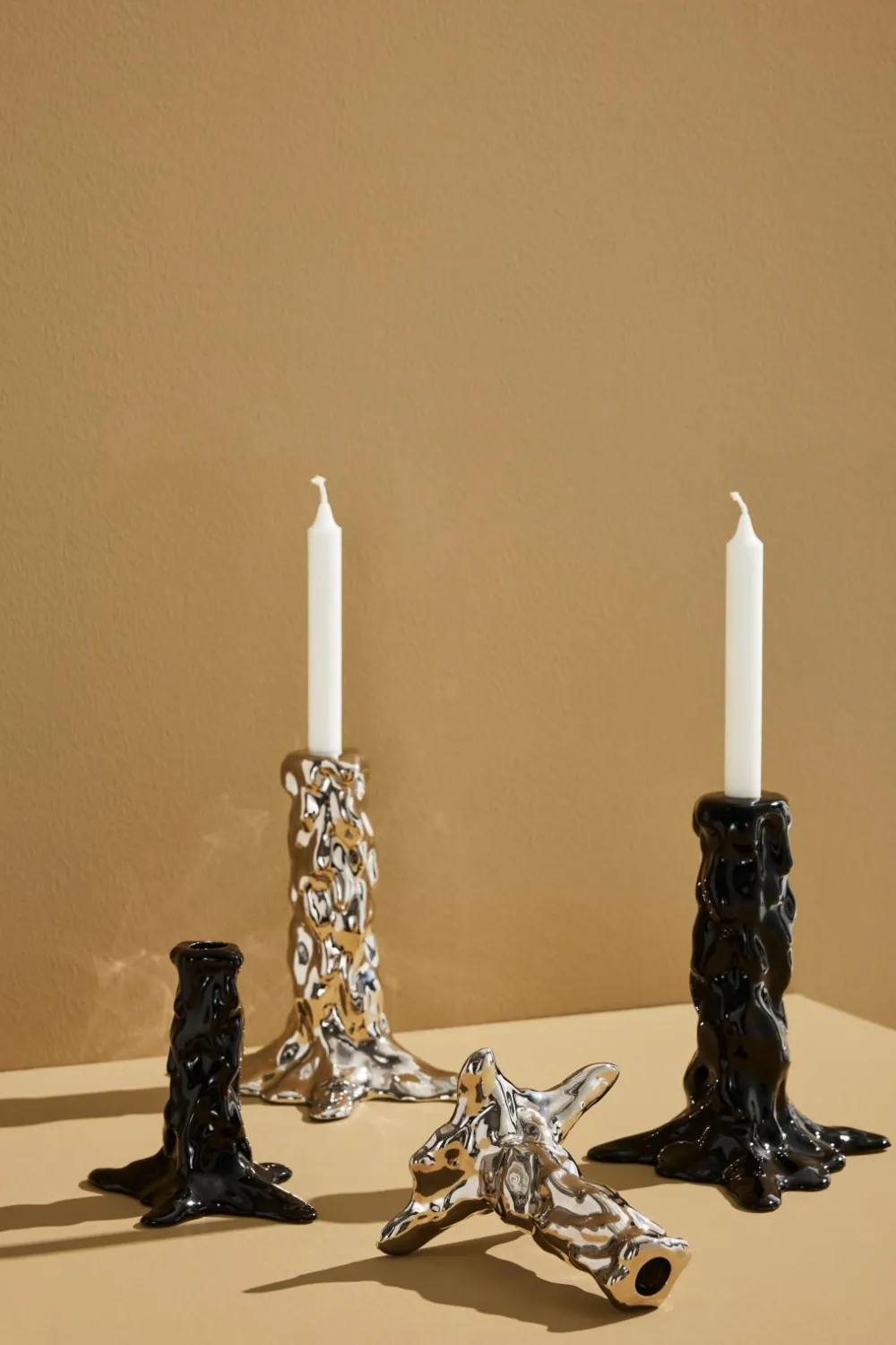 Pastill Lysestager & Lanterner-Bearnie lysestage stor