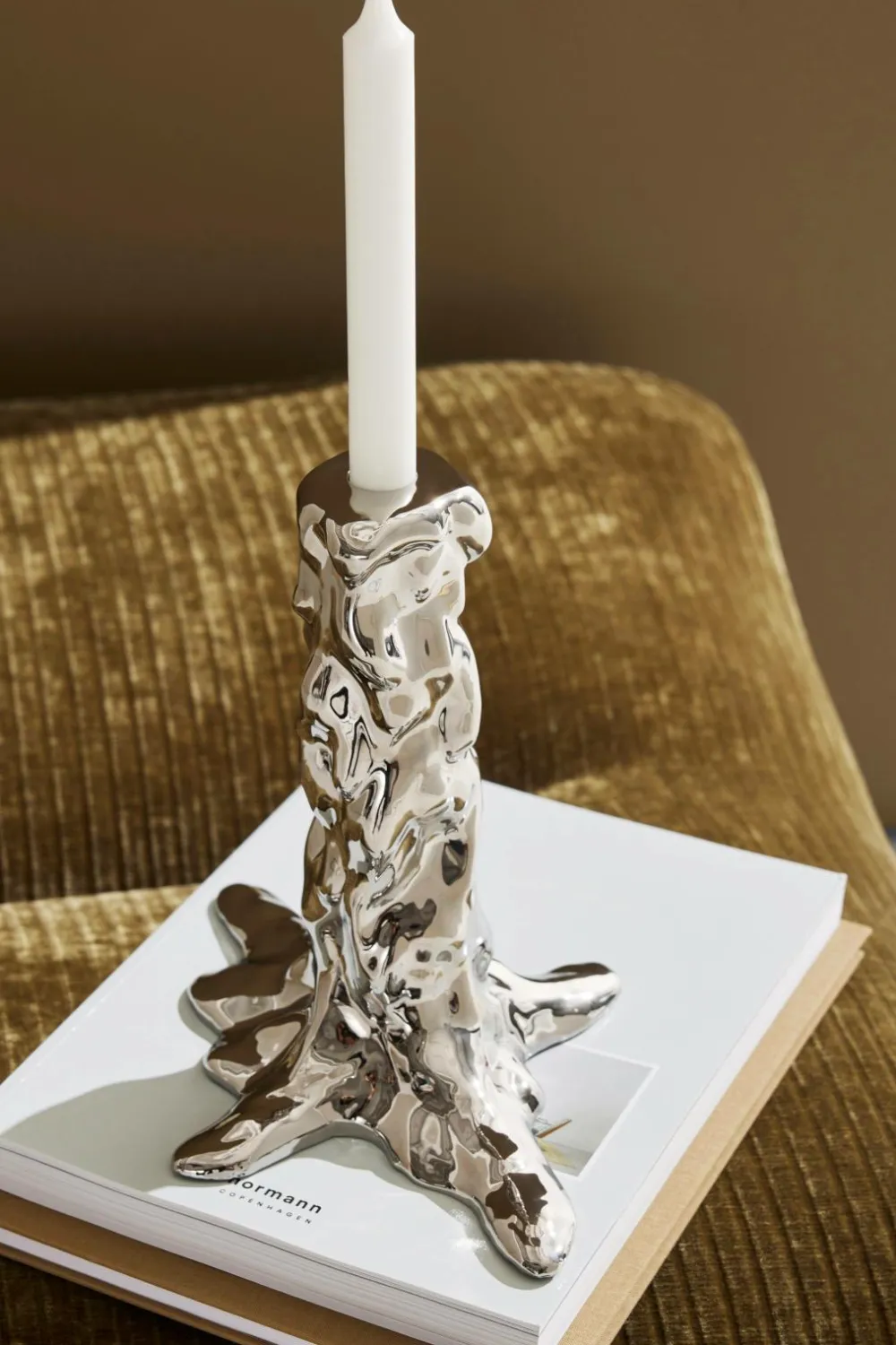 Pastill Lysestager & Lanterner-Bearnie lysestage stor